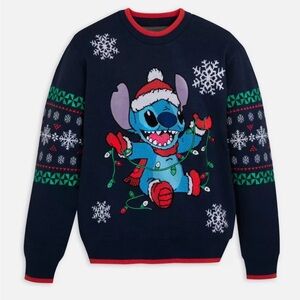 Official Disney Light Up Stitch Holiday Sweater - Collectors - 2024 Edition